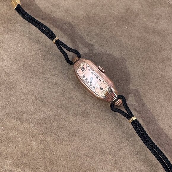 Gruen Curvex Precision Swiss Movement 17 Jewels 10 Karat Rose Gold Filled - Picture 6 of 11